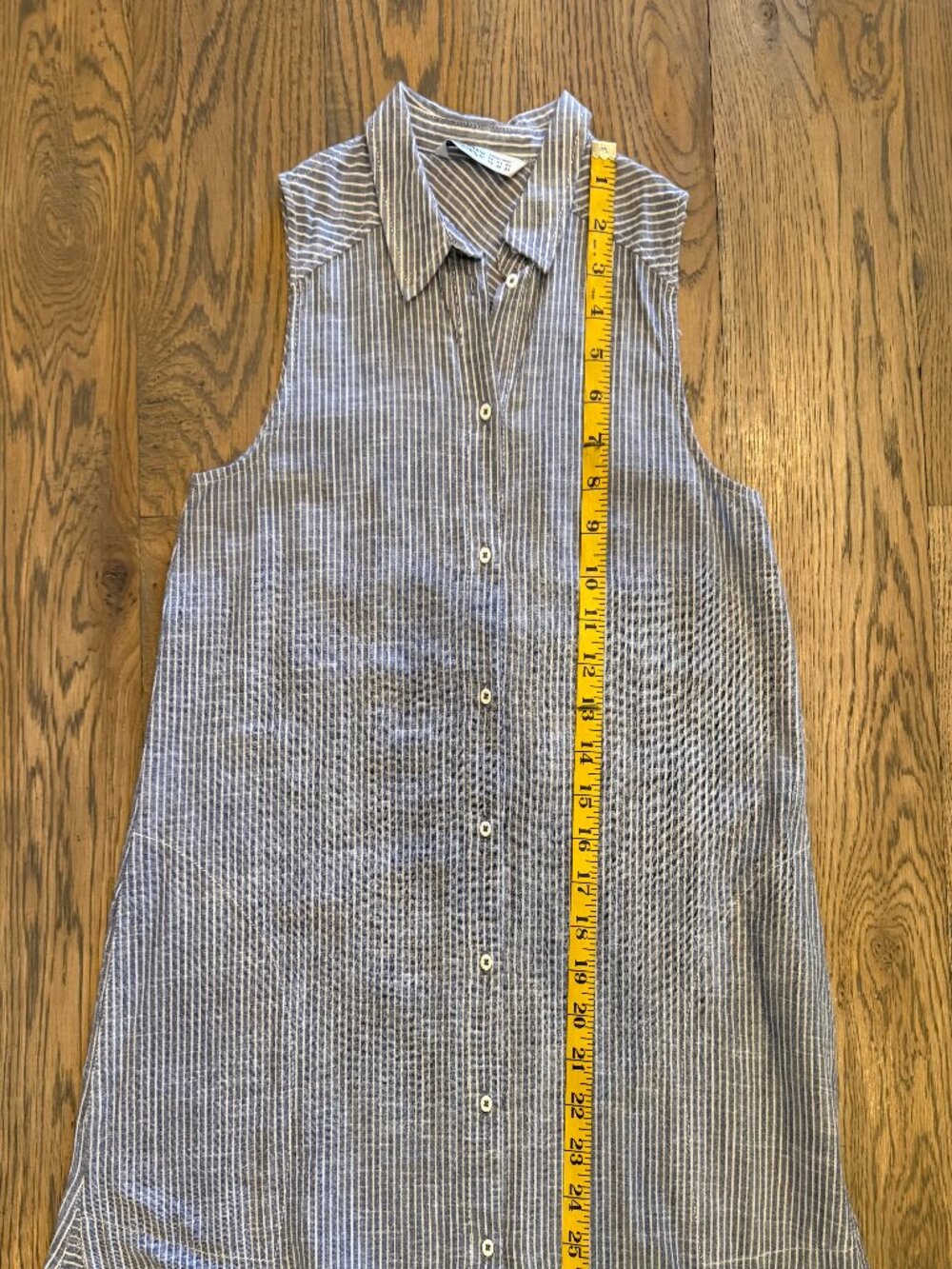 Zara Basic Z1975 Sleeveless Tunic/Shirtdress XS - Picture 9 of 9
